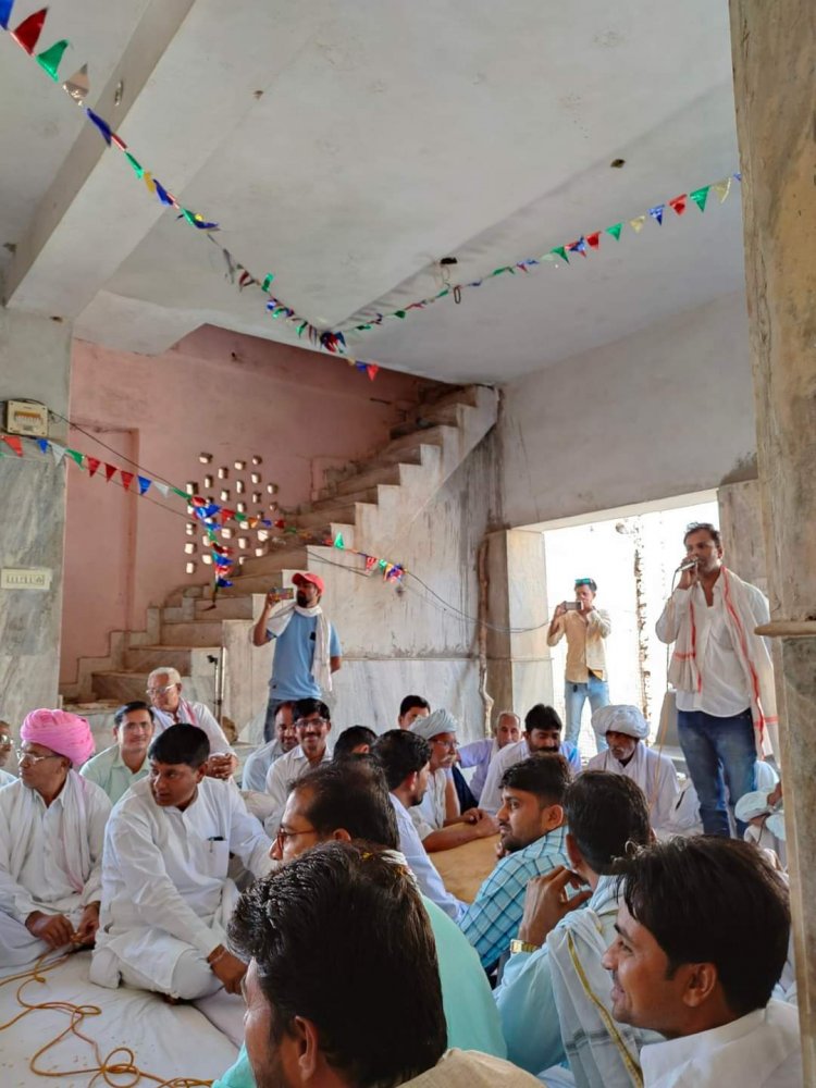 नईनाथ धाम बाँसखो में मत्स्य जयंती के अवसर पर मीणा समाज द्वारा कार्यक्रम आयोजित