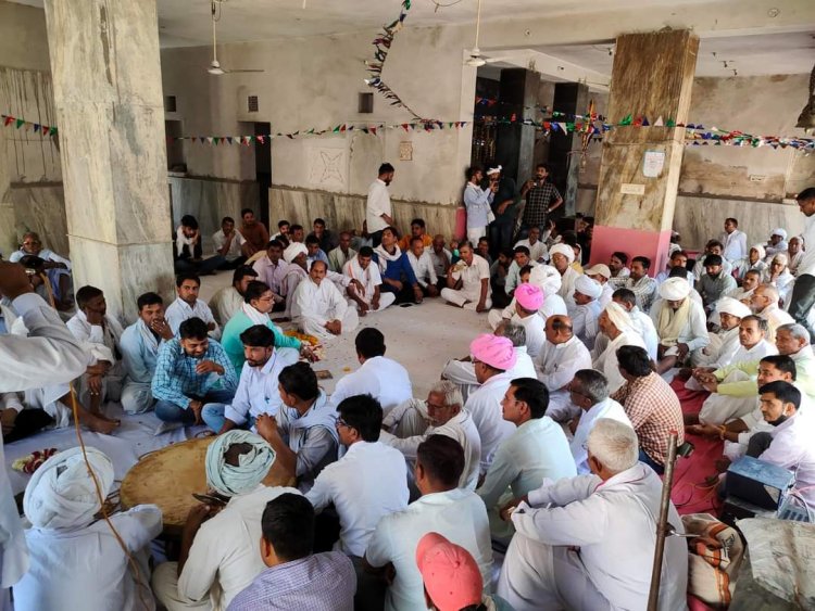 नईनाथ धाम बाँसखो में मत्स्य जयंती के अवसर पर मीणा समाज द्वारा कार्यक्रम आयोजित