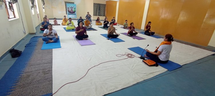 सी आई एस एफ 8वीं आरक्षी वाहिनी आमेर के द्वारा जयपुर में सात दिवसीय योगा कैम्प का आयोजन