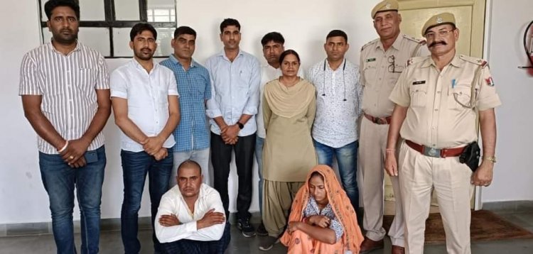 चांदसेन थाना लालसोट में सनसनीखेज ब्लाईन्ड मर्डर का 12 घण्टें में खुलासा कर मुलजिम गिरफ्तार