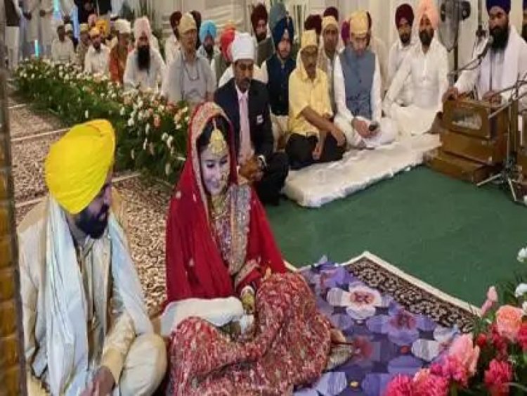 पंजाब के सीएम भगवंत मान और गुरप्रीत कौर एक-दूजे के हुए