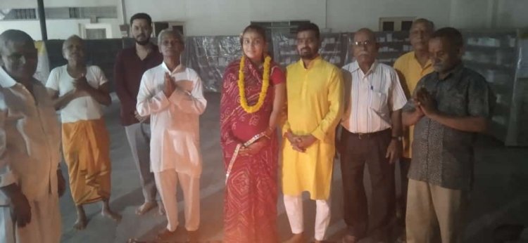गायत्री ज्ञान मंदिर मैं पुश वन संस्कार संपन्न