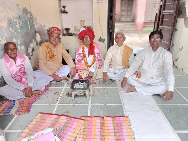 आचार्य समूह के प्रतिनिधि मंडल ने अजमेर पहुंचकर पंडित लादुराम आर्य का किया स्वागत सम्मान