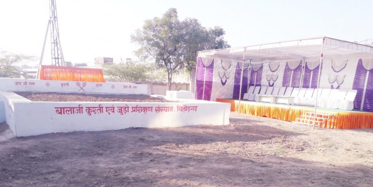 एक दिवसीय पुरूष कुश्ती दगंल का आयोजन एवं मिट्टी के नये अखाड़े का उद्घाटन