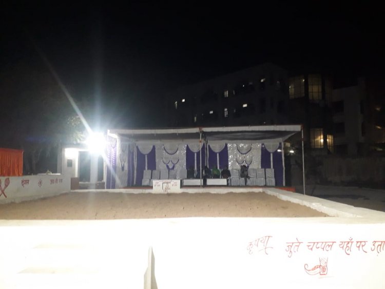 एक दिवसीय पुरूष कुश्ती दगंल का आयोजन एवं मिट्टी के नये अखाड़े का उद्घाटन