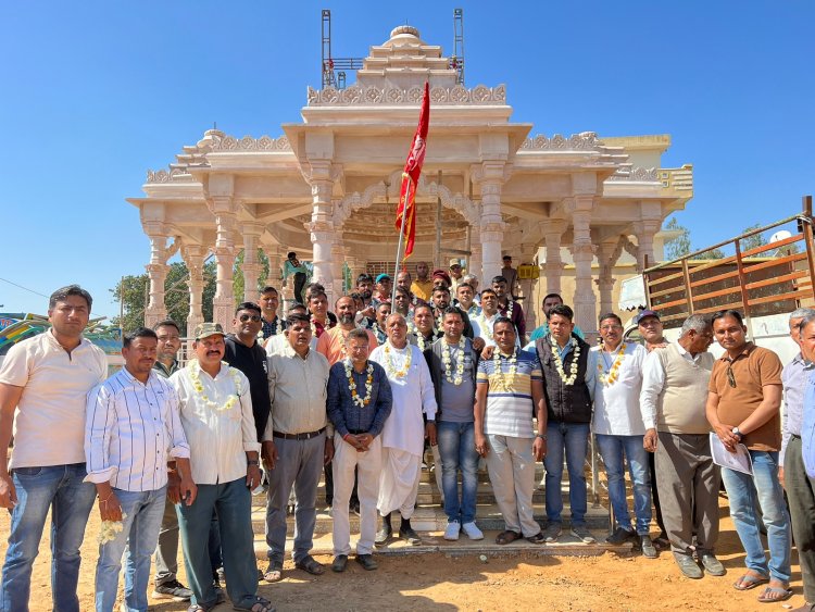 उमियानगर चितरी से पाटीदार समाज के युवा ज्योत लेने पहुंचे उमिया माताजी मंदिर ऊंझा