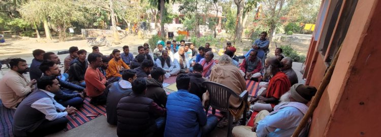 चंदेरिया स्थित बाबा घाट पर श्री लक्ष्मी नारायण महायज्ञ एवं श्री राम कथा आयोजन