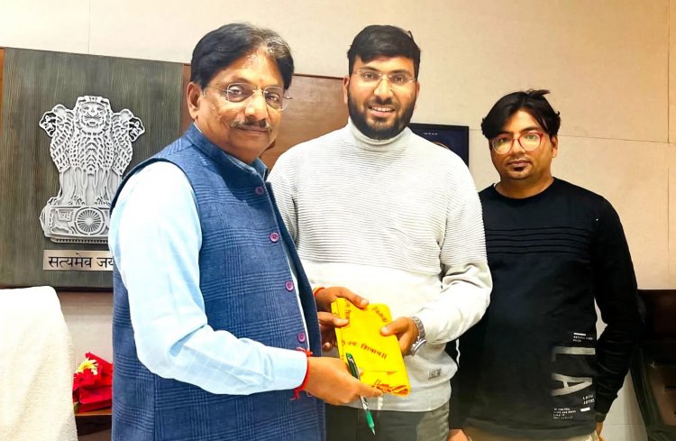 गुजरात के स्वास्थ्य मंत्री ऋषिकेश पटेल से मिलें पाटीदार समाज के युवा