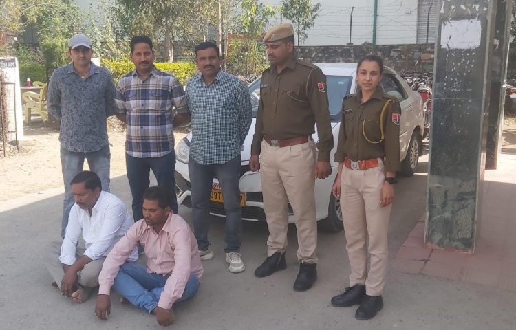 हाईवे रोड पर नाकाबन्दी के दौरान 5 किलो अवैध अफीम के साथ दो आरोपी गिरफ्तार।