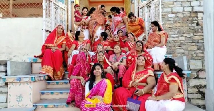 सावा कस्बे में माहेश्वरी महिला मंडल ने मनाया फागोत्सव।