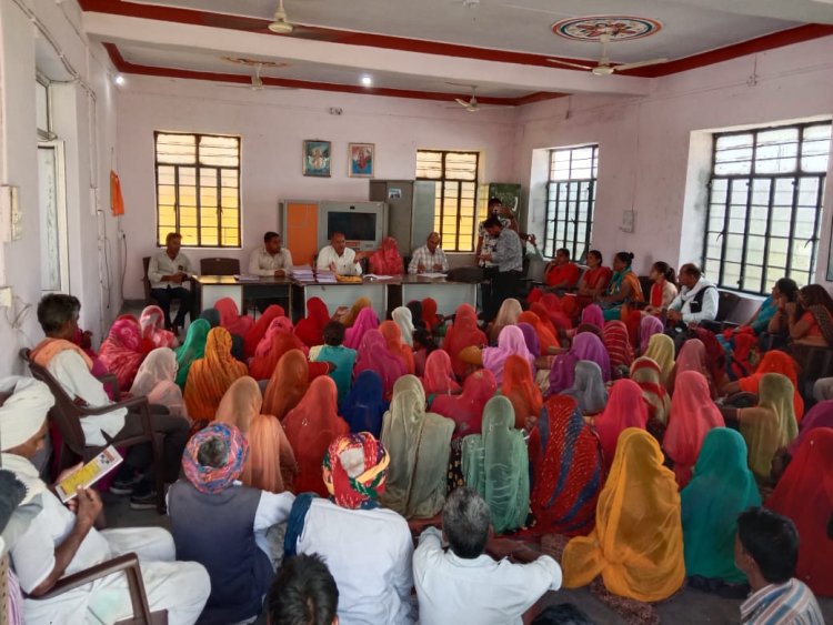 सामाजिक अकेक्षण ग्राम सभा का हुआ आयोजन। । शनि महाराज आली@ गजेंद्र सिंह राणावत