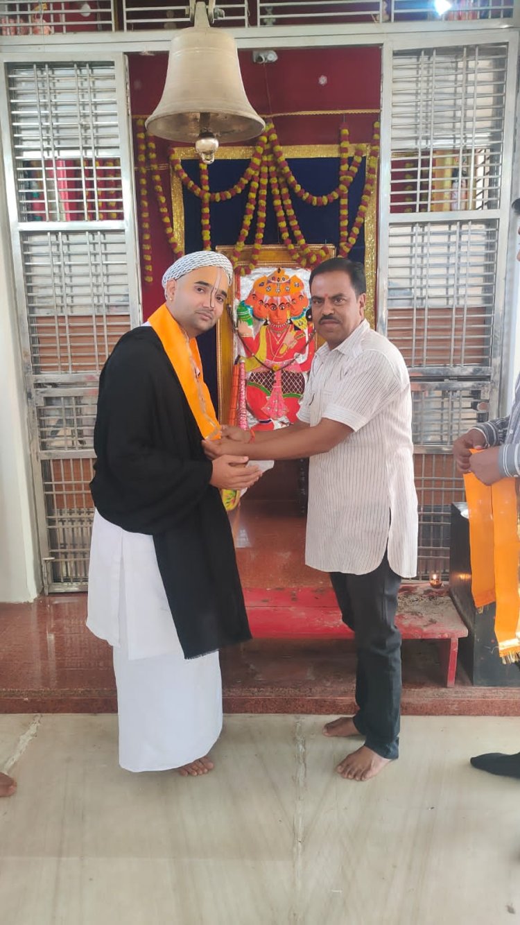 आज कपासन के पांडोली स्टेशन ग्राम में कलश यात्रा व भागवत कथा का शुभारंभ