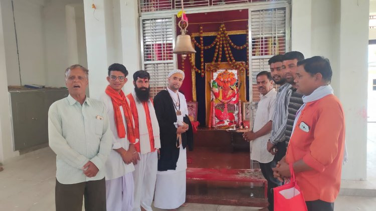 आज कपासन के पांडोली स्टेशन ग्राम में कलश यात्रा व भागवत कथा का शुभारंभ