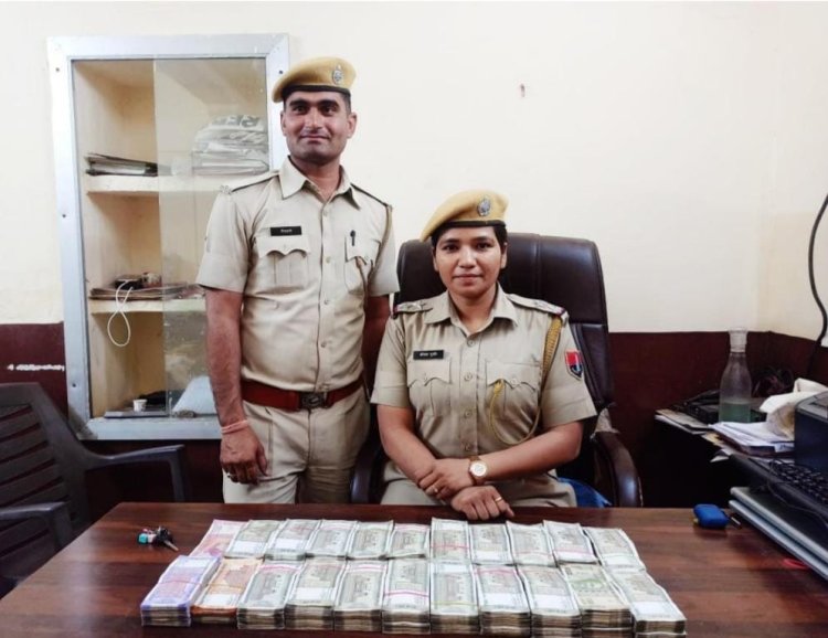 शम्भूपुरा पुलिस कि बड़ी कार्यवाही नाकाबंदी के दौरान एक कार से संदिग्ध 21 लाख 48 हजार रूपये जप्त।