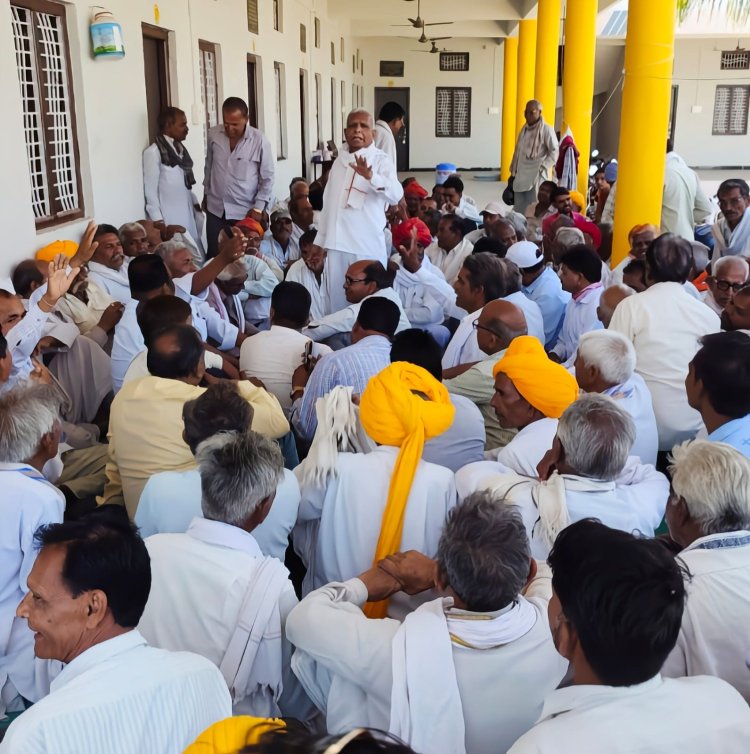*बौद्ध विहार के शिलान्यास के लिए आज भादवा माता में मीटिंग आयोजित की गई।*