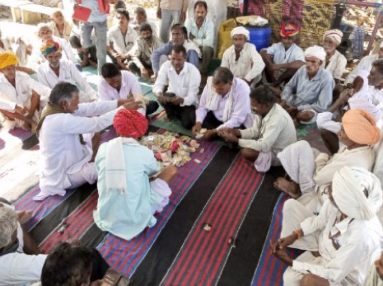 गुदलपुर गांव में चारभुजा के भंडार से 48645 रुपए नगद प्राप्त हुऐ