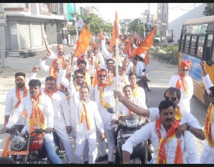 भगवान परशुराम जन्मोत्सव पर निकली  शोभायात्राः सर्व ब्राह्मण समाज ने निकाली गाड़ी  रैली, परशुराम जी की झांकी रही आकर्षण का केंद्र