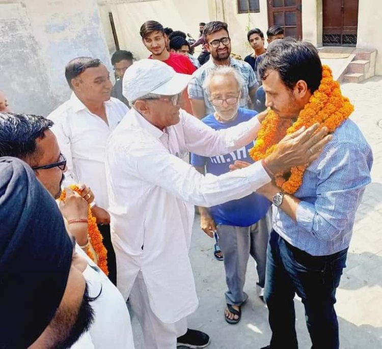 भाजयुमो जिला उपाध्यक्ष निश्चल चौधरी जी ने जगाधरी