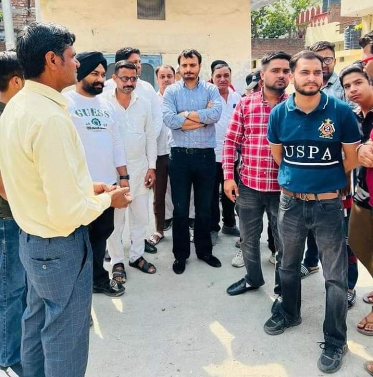 भाजयुमो जिला उपाध्यक्ष निश्चल चौधरी जी ने जगाधरी