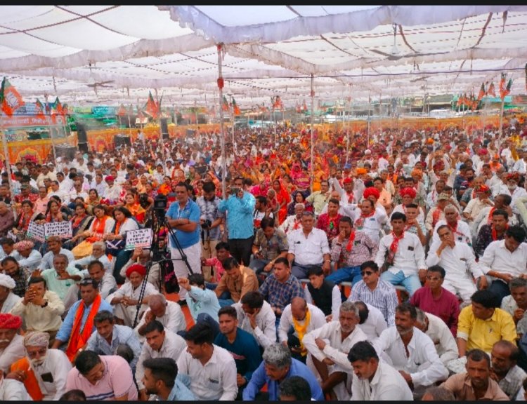 कांग्रेस सरकार के खिलाफ भाजपाइयों का  जनाक्रोश महाघेराव : केंद्रीय मंत्री शेखावत बोले-  महंगाई राहत कैंप गरीबों के साथ धोखा