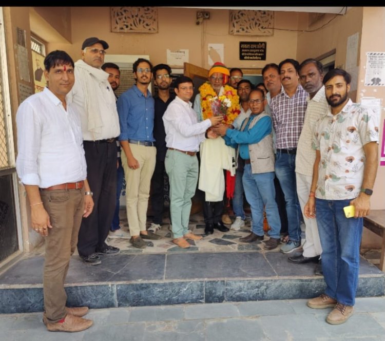श्रम विभाग चितोडगढ के अधिकारी रहे करण सिह यादव हूऐ सेवा निवृत्त 