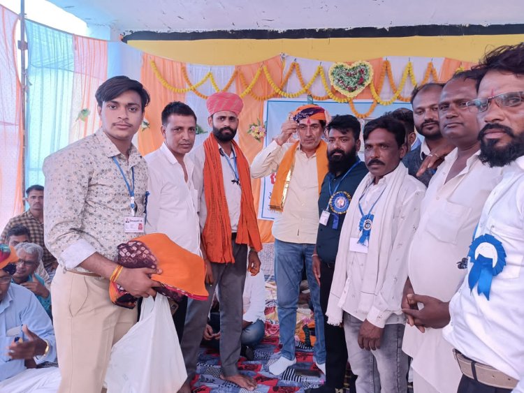 *जाशमा शनि महाराज मंदिर प्रांगण में बुनकर समाज का ग्यारह वा सामूहिक विवाह सम्मेलन आयोजित*