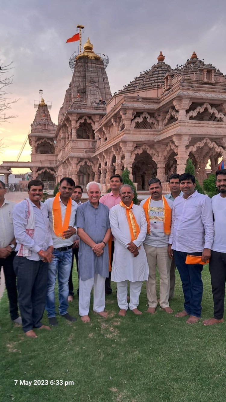 प्रदेशाध्यक्ष पुष्करणा ने सांवरिया सेठ के दर्शन कर लिया आशीर्वाद