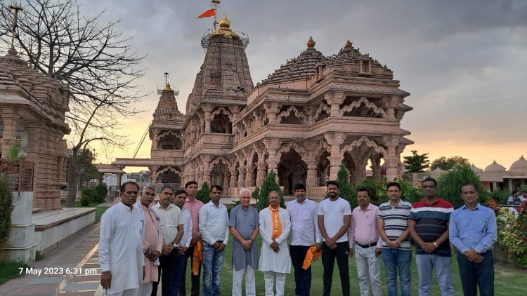 प्रदेशाध्यक्ष पुष्करणा ने सांवरिया सेठ के दर्शन कर लिया आशीर्वाद