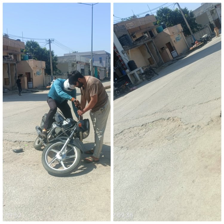पालिका प्रशासन ने नही ली सुध आने जाने वाले राहगीर आए दिन हो रहे हादसे का शिकार