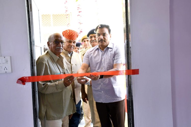 बाल कल्याण कक्ष का शुभारंभ।  बस्सी थाना परिसर में पुलिस अधीक्षक के हाथो हुआ शुभारंभ।