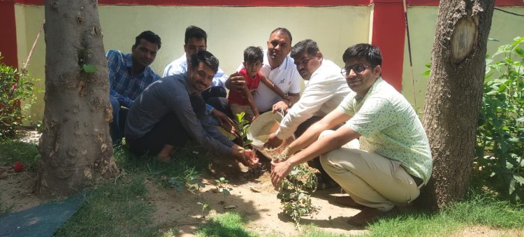 विश्व पर्यावरण दिवस पर किया वृक्षारोपण 1100 पौधे लगाने का लिया संकल्प