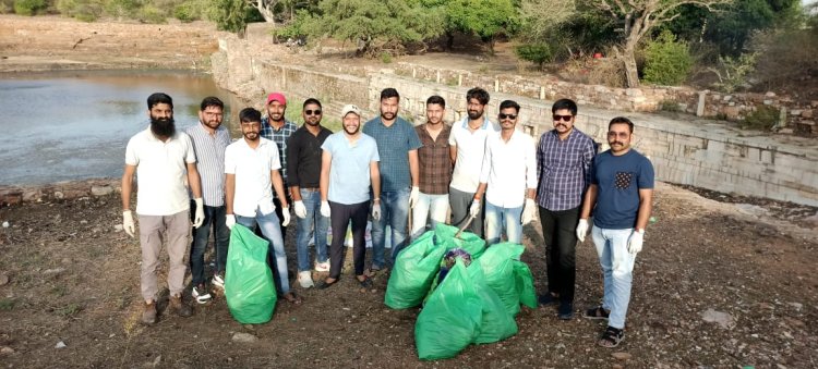 मिशन लाइफ कार्यक्रम के अंतर्गत श्रमदान कर किया प्लास्टिक वेस्ट कलेक्शन दुर्ग पर श्रमदान कर दिया पर्यावरण संरक्षण का संदेश।