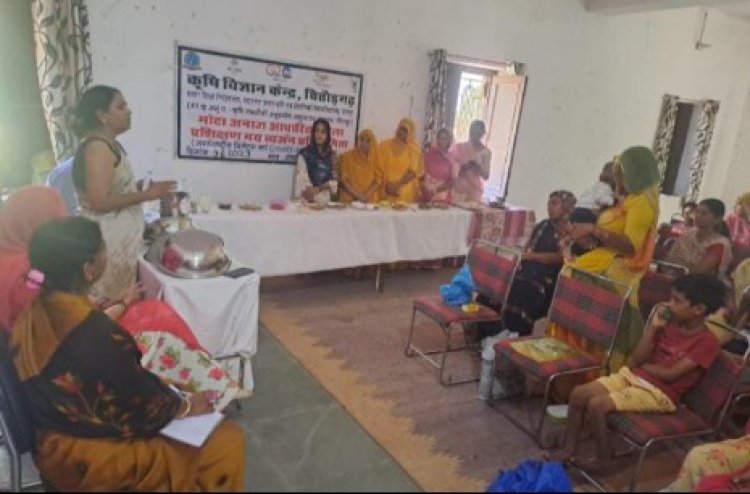 कृषि विज्ञान केंद्र व कट्स मानव विकास केन्द्र चित्तौड़गढ़ के संयुक्त तत्वावधान में हुआ आयोजन