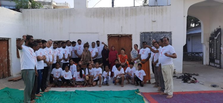 अंतर्राष्ट्रीय योग दिवस के उपलक्ष में आयोजित *योग सप्ताह* के अंतिम दिवस पर योग का विशेष सत्र आयोजित हुआ।