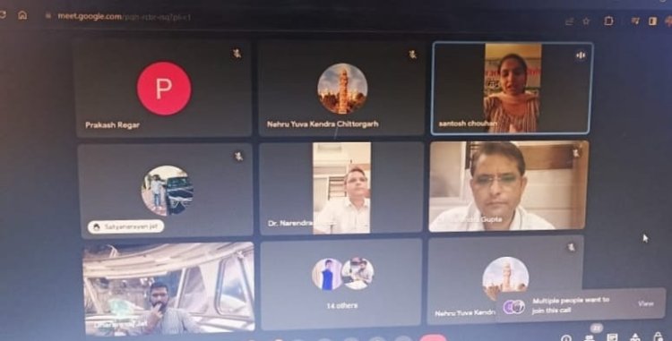 नेहरू युवा केंद्र के कैच द रैन अभियान के अंतर्गत वेबिनार का आयोजन जल के महत्व के लिए किया जागरूक।
