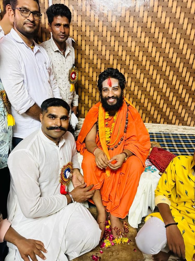 संत श्री अनुज दास  महाराज को श्री सांवलिया धाम आश्रम मुंगाना के उत्तराधिकारी  घोषित, हजारों श्रद्धालु बने साक्षी