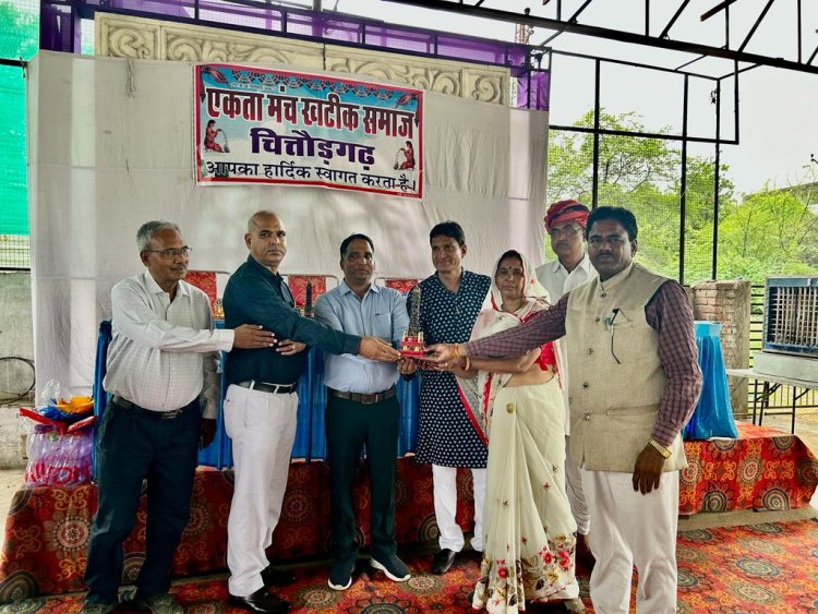 एकता मंच खटीक समाज का प्रतिभावन सम्मान समारोह आयोजित