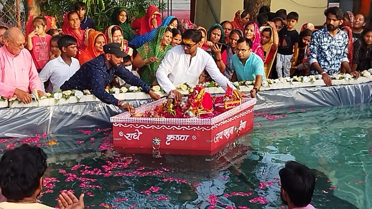 कपासन में पहली बार विशाल धर्म ध्वजा यात्रा का आयोजन हुआ, कस्बे में  निकाली गई शोभायात्रा
