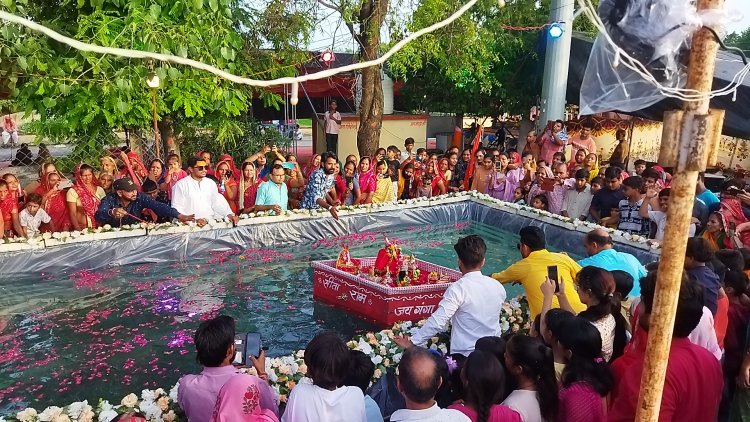 कपासन में पहली बार विशाल धर्म ध्वजा यात्रा का आयोजन हुआ, कस्बे में  निकाली गई शोभायात्रा