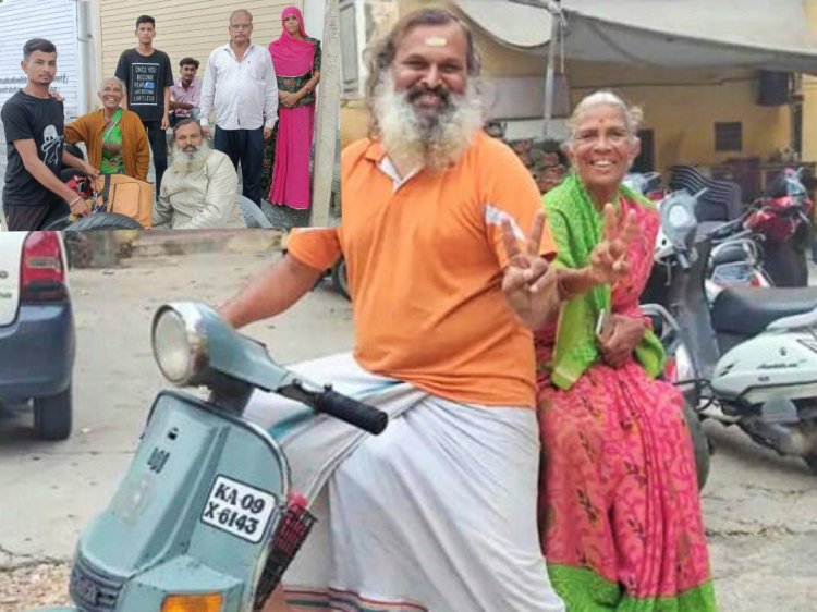 स्कूटर पर माँ के साथ भारत भ्रमण पर निकले आज के श्रवण