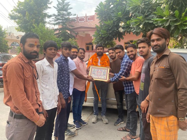 राष्ट्रीय परशुराम सेना के चित्तौडगढ़ प्रभारी बनने जगदीश प्रसाद पारीक का किया स्वागत 