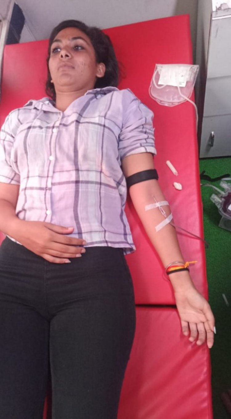 88 युनिट हुआ रक्तदान, सेवा उदयपुर के सहयोग से