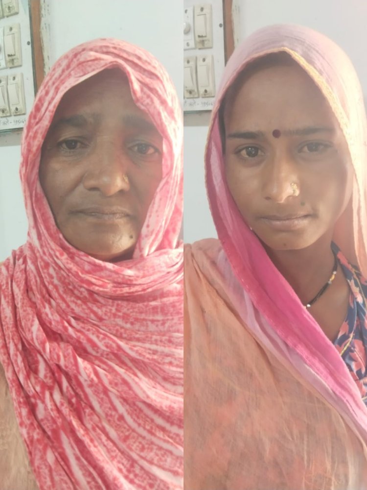 सोने का मंगलसूत्र चोरी करने के मामले में दो महिला गिरफ्तार।