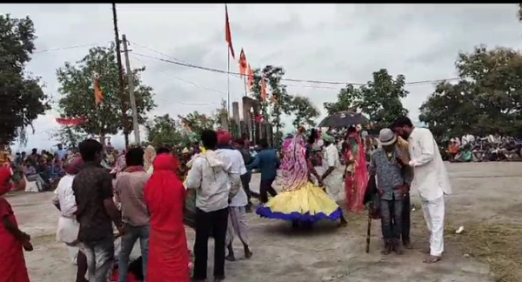 गवरी नृत्य देखने उमड़ा जनसैलाब