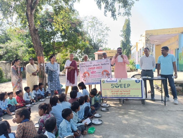 स्वीप टीम बड़ी सादड़ी का अभियान पहुंचा गांव गांव ओर ढाणी ढाणी जागो मतदाताओं जागो  