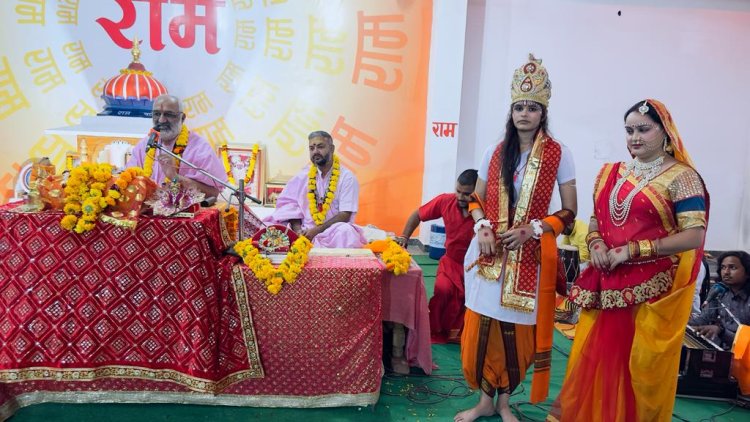 कथा भागवत में छठे दिवस भगवान श्री कृष्ण के अवतार का किया विस्तार से वर्णन