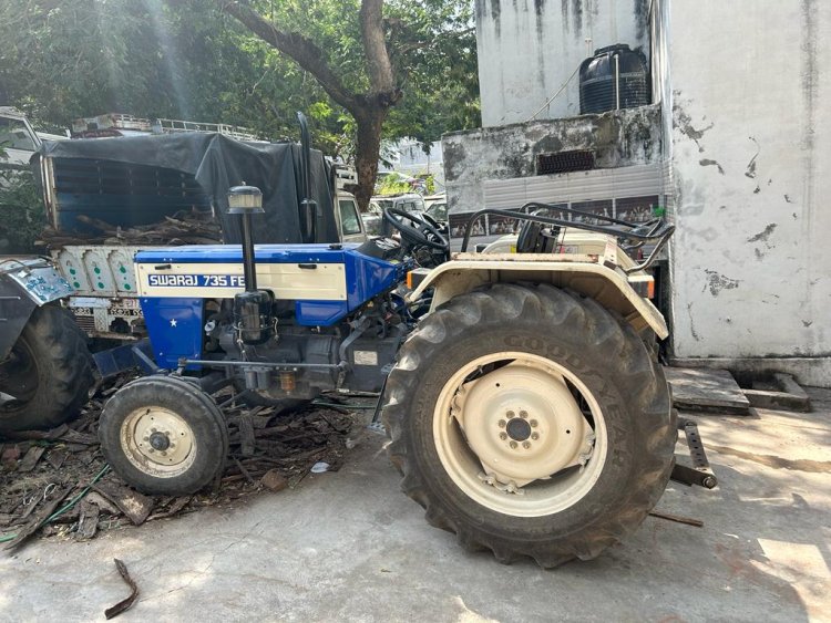 ट्रैक्टर व ट्रॉली चोरी के 24 घंटे में बरामद, आरोपी नामजद।