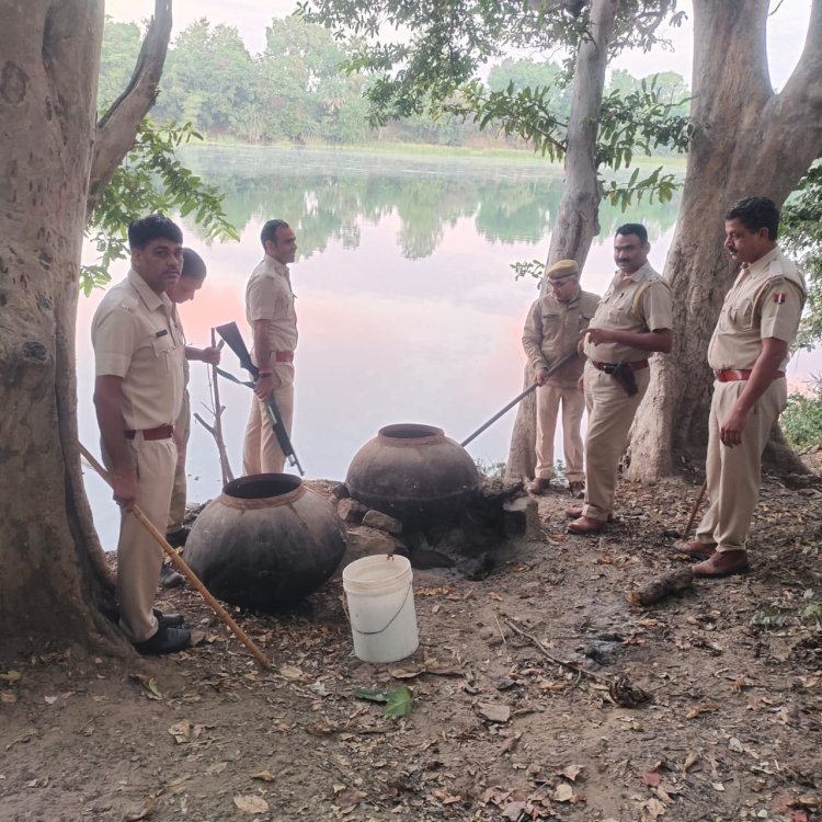 पुलिस की 26 टीमों के 120 पुलिस कर्मियों ने 24 जगहों पर की दबिश और धरपकड़ कार्यवाही।