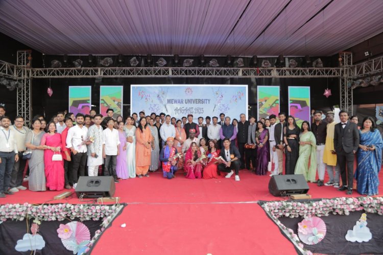 मेवाड़ यूनिवर्सिटी गंगरार में मनाया गया फ्रेशर्स डे सेलिब्रेशन ‘आगाज’