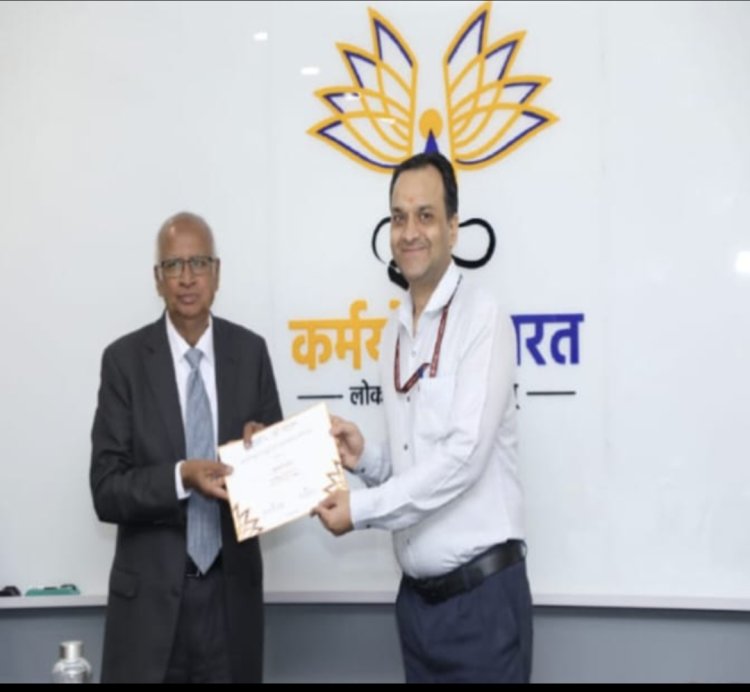 कासीर निवासी यूपीएससी क्लीयर दिनेश शर्मा ने किए नवाचार हुए सम्मानित